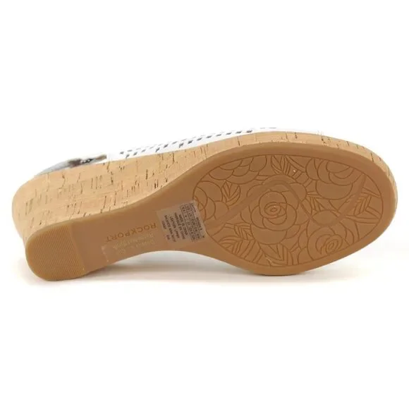 Rockport Women's Briah PERF Sling Sandals White CH1777 - Picture 5 of 5